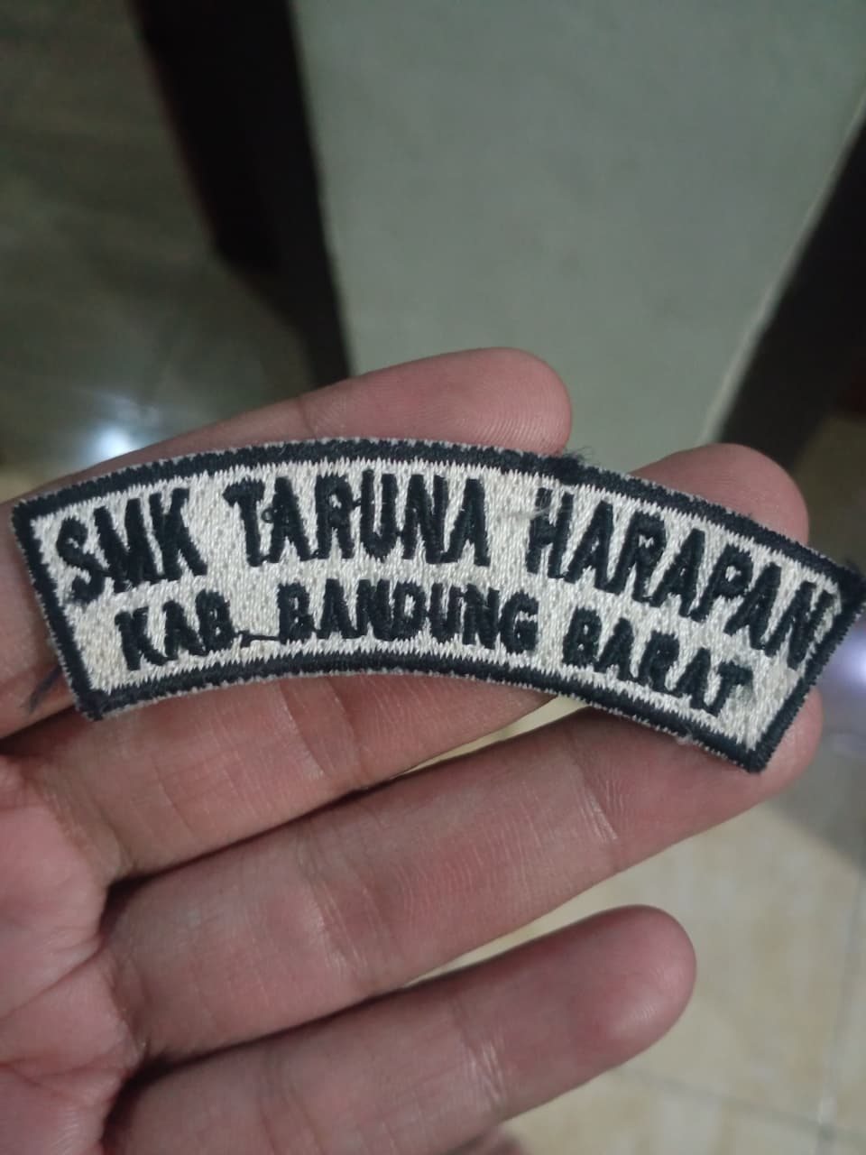 Bordir Nama dan Identitas hasil produksi Tiva Bordir Komputer